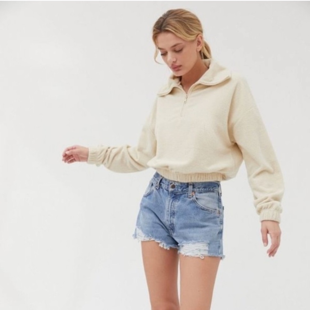 Urban outfitters track meet half-zip sweater